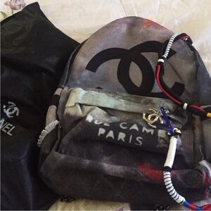 Chanel Inspired Celebrity Graffiti Backpack *NEW!*